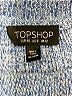 Topshop 100% Cotton Blue Pullover Sweater Size 8 - photo 7