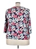Travelsmith Floral Pink 3/4 Sleeve Blouse Size 3X - photo 2