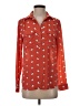 Ann Taylor Hearts Orange Long Sleeve Blouse Size XS - photo 1