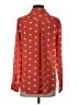 Ann Taylor Hearts Orange Long Sleeve Blouse Size XS - photo 2