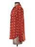Ann Taylor Hearts Orange Long Sleeve Blouse Size XS - photo 5