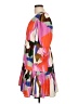 Crosby 100% Polyester Print Brown Casual Dress Size L - photo 5