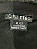 City Chic Solid Floral Black Short Sleeve Top Size 22 Plus (XL) - photo 7