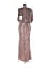 Mac Duggal 100% Polyester Silver Pink Cocktail Dress Size 16 - photo 2