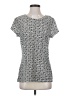 W by Worth Silver Short Sleeve Top Size S - photo 1