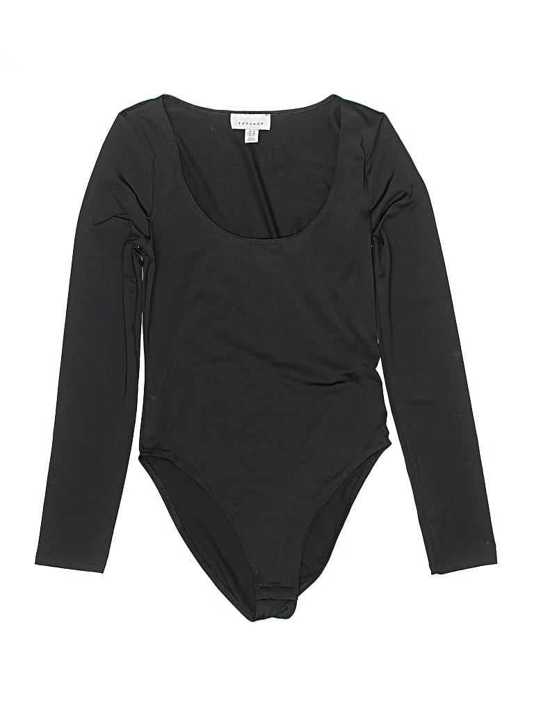 Pre-owned Topshop Bodysuit In Black