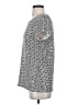 W by Worth Silver Short Sleeve Top Size S - photo 5