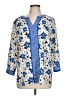 Talbots 100% Polyester Blue 3/4 Sleeve Blouse Size L - photo 1