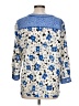 Talbots 100% Polyester Blue 3/4 Sleeve Blouse Size L - photo 2