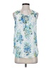 Skies Are Blue 100% Polyester Blue Sleeveless Blouse Size S - photo 1