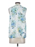 Skies Are Blue 100% Polyester Blue Sleeveless Blouse Size S - photo 2