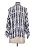 Parker 100% Silk Silver 3/4 Sleeve Silk Top Size S - photo 2