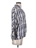 Parker 100% Silk Silver 3/4 Sleeve Silk Top Size S - photo 4