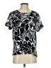 Alfred Dunner Black Short Sleeve Blouse Size S - photo 1