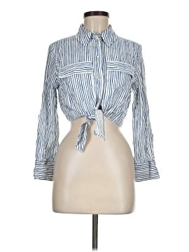 Zara 3/4 Sleeve Button-Down Shirt (view 1)
