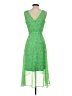 DKNY 100% Polyester Paisley Green Cocktail Dress Size 2 - photo 2