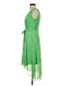 DKNY 100% Polyester Paisley Green Cocktail Dress Size 2 - photo 5