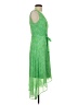 DKNY 100% Polyester Paisley Green Cocktail Dress Size 2 - photo 4