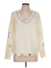 Hem & Thread Ivory Long Sleeve T-Shirt Size L - photo 1