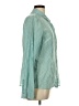Halogen Houndstooth Green Long Sleeve Blouse Size L - photo 4