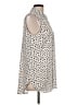 Merona Polka Dots Ivory Sleeveless Blouse Size L - photo 4