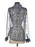 Equipment Animal Print Blue Long Sleeve Blouse Size S - photo 2