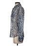 Equipment Animal Print Blue Long Sleeve Blouse Size S - photo 5
