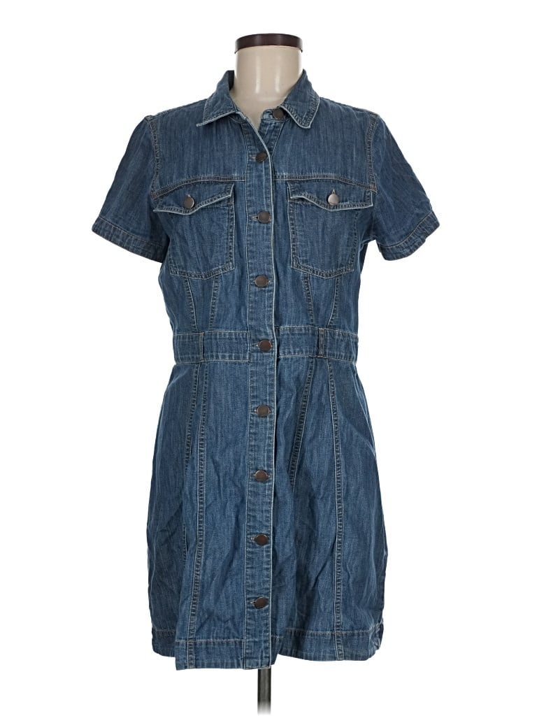 Pre-owned Express Casual Dress In Blue