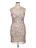 Guilia 100% Polyester Silver Cocktail Dress Size 14 - photo 1