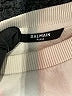 Balmain 100% Cotton Print Ivory Orange Unisex Sweatshirt Size L - photo 12