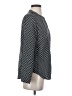 Apt. 9 100% Polyester Argyle Black Long Sleeve Top Size M (petite) - photo 4
