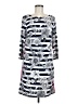 Eliza J Graphic Gray Casual Dress Size 6 - photo 1