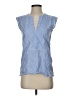 J.Crew 100% Cotton Blue Sleeveless Blouse Size 00 - photo 1
