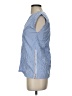 J.Crew 100% Cotton Blue Sleeveless Blouse Size 00 - photo 5