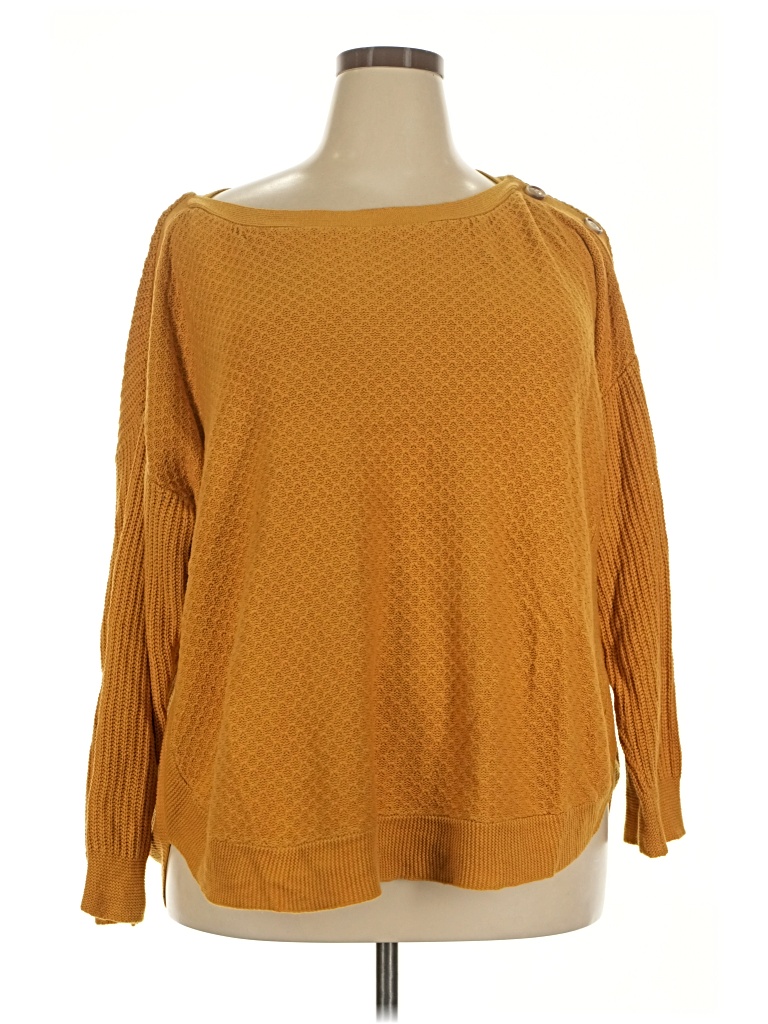 Pre-owned Avenue Pullover Sweater In Gold