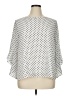 Kasper 100% Polyester Polka Dots White 3/4 Sleeve Blouse Size XL - photo 1
