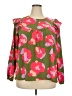 Michelle McDowell Green Long Sleeve Blouse Size XXL - photo 1