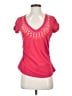 Athleta 100% Cotton Pink Short Sleeve Top Size S - photo 1