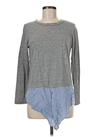 Aqua Long Sleeve Top (view 1)
