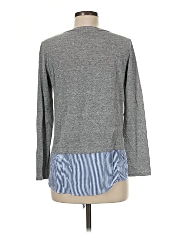 Aqua Long Sleeve Top (view 2)
