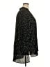 Terra & Sky 100% Polyester Stars Black 3/4 Sleeve Blouse Size 2X - photo 4