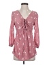 Cato Pink 3/4 Sleeve Blouse Size S - photo 1