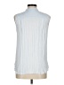 Vince. 100% Polyester Solid Blue White Sleeveless Blouse Size M - photo 2