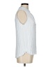 Vince. 100% Polyester Solid Blue White Sleeveless Blouse Size M - photo 4