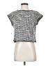 Max Studio Silver Short Sleeve Blouse Size S - photo 1