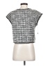 Max Studio Silver Short Sleeve Blouse Size S - photo 2