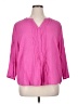 Soirée Pink 3/4 Sleeve Blouse Size 1X - photo 1
