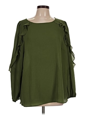 Kiyonna Long Sleeve Blouse (view 1)