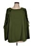 Kiyonna Green Long Sleeve Blouse Size 10 - 12 Plus - photo 1