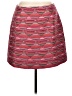Ann Taylor LOFT Stripes Red Casual Skirt Size 10 - photo 1